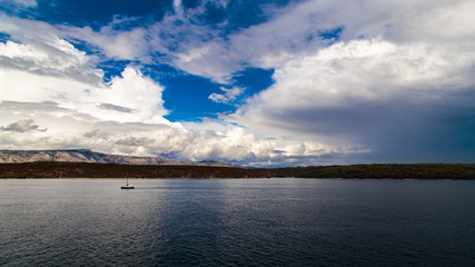 Storm in the sea of Split