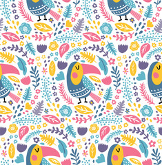 toucan bird pattern
