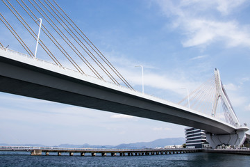 (青森県ｰ港の風景)青森ベイブリッジ