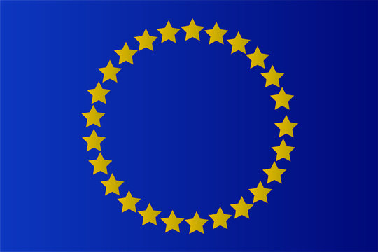 Bandera de la uni&oacute;n europea.