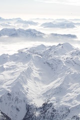 Ballonfahrt in den Alpen