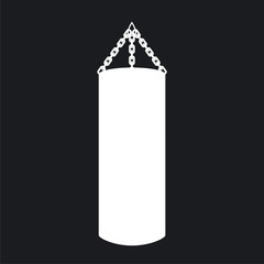 Vector illustration punching bag icon