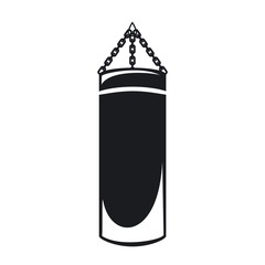 Vector illustration punching bag icon