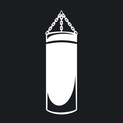 Vector illustration punching bag icon