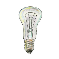 The illustration of lightbulb