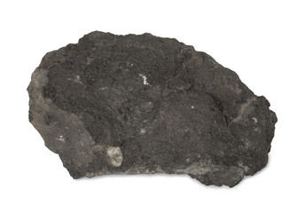 Sample of mineral phosphorite or rock phosphate  isolated on white background