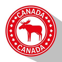 canada quality seal icon vector illustration design