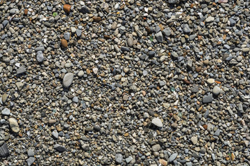 colorful small stones on the shore of the Black Sea