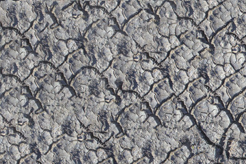 Dry cracked earth background, clay desert texture