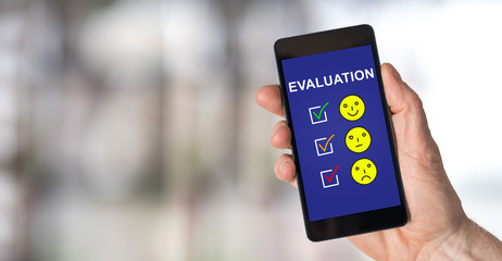 Evaluation concept on a smartphone
