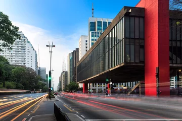 Photo sur Plexiglas Brésil Avenue Paulista à Sao Paulo - Brésil