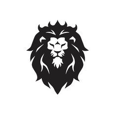 Lion Head Logo Vector Illustration