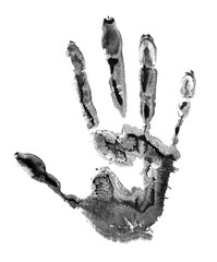 Concept of paint human hand