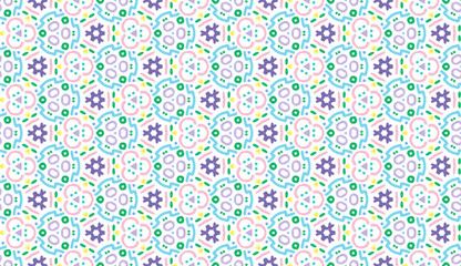 Fototapeta na wymiar Design for printing on fabric, textile, paper, wrapper, scrapbooking. Authentic geometric background in repeat.