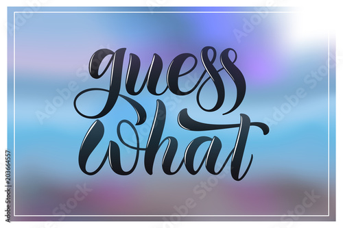 Vector Illustration Of Lettering Poster Logotype Text For