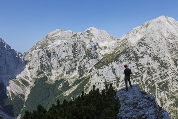 Summer alpine landscape in the Triglav National Park, Julian Alps, Slovenia