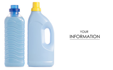 The blue bottle laundry detergent and conditioner fabric softener pattern
