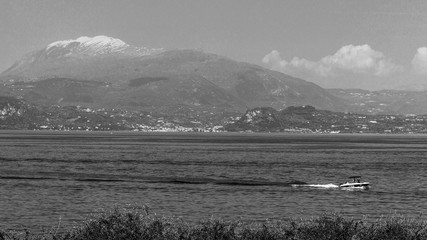 Panorama of the garda lake