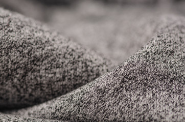 Cloth textile gray macro