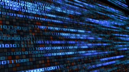 Fototapeta premium binary code panel