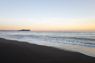 江ノ島の夕方