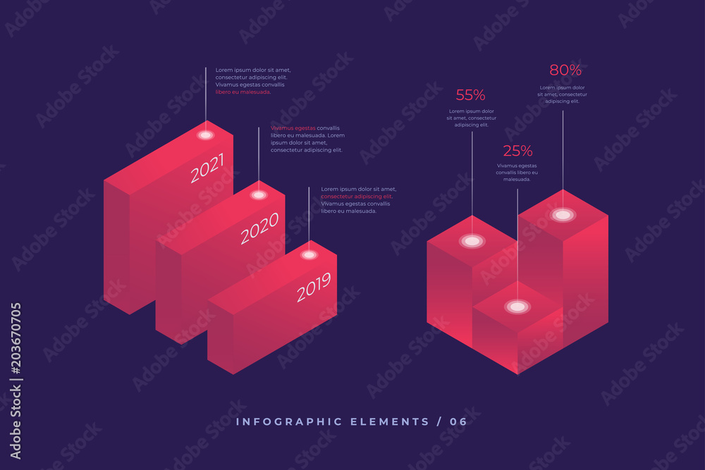 Wall mural infographic vector elements. illustration of data financial graphs or diagrams, information data sta