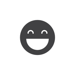 Obraz premium Smiling Face vector icon