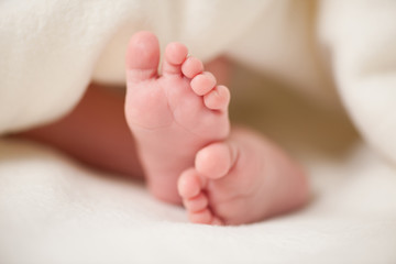 Fototapeta na wymiar Little baby feet
