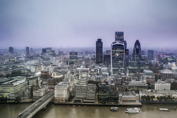 Fototapeta premium london skyline from high vantage point