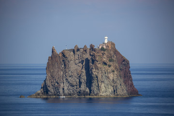 Fototapeta na wymiar Strombolicchio island next to stromboli