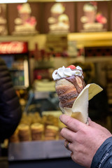 Trdelnik, Sweet street food in Prague