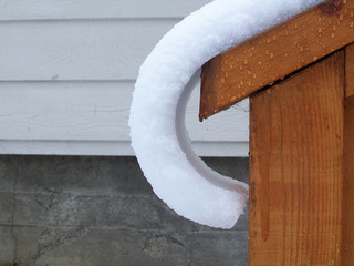 Snow on the Rail