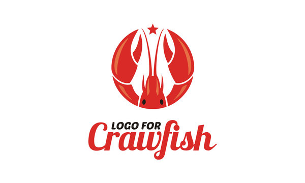 Crayfish Prawn Shrimp Lobster Claw Seafood Circular Label logo design inspiration