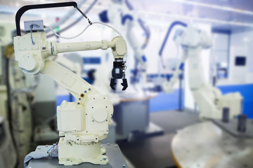 Modern handling robot with robotic arm