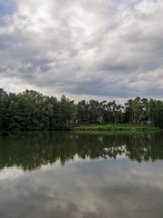 Fototapeta na wymiar Landscape on lake