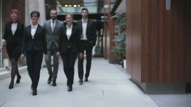 business people team walking