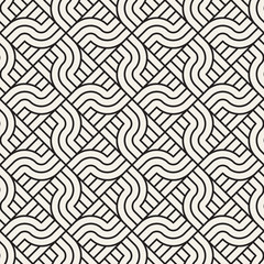 Fototapeta premium Vector seamless pattern. Modern stylish abstract texture. Repeating geometric tiles..