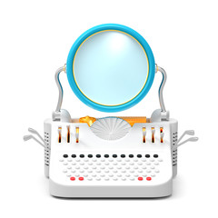 typewriter retro futuristic