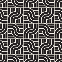 Vector seamless pattern. Modern stylish abstract texture. Repeating geometric tiles..