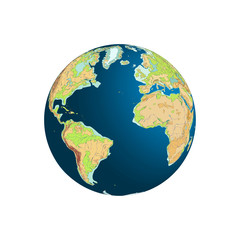 World globe. Planet Earth