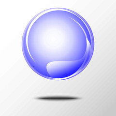 Transparrent glass ball and shadows