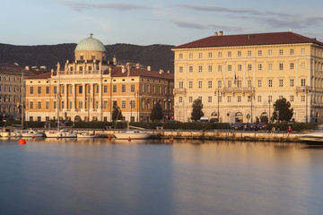 Fototapeta na wymiar View of Palazzo Carciotti, Trieste