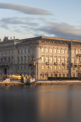 Fototapeta na wymiar The Lloyd Triestino building, Trieste