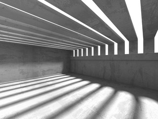 Concrete architecture background. Abstract empty dark room