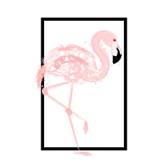 Pink flamingo card