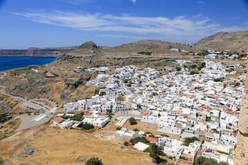 On a holiday trip to Lindos Rhodes Greece