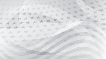 Independence day abstract background with elements of the american flag in gray colors