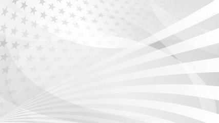 Independence day abstract background with elements of the american flag in gray colors