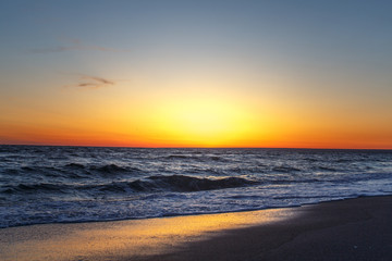 black sea sunset