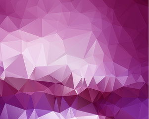 Pink triangle background design. Geometric background in Origami style with gradient.